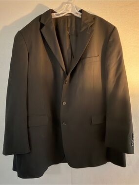 Alfani Black Men's Pinstripe Two-Button Sport Coat